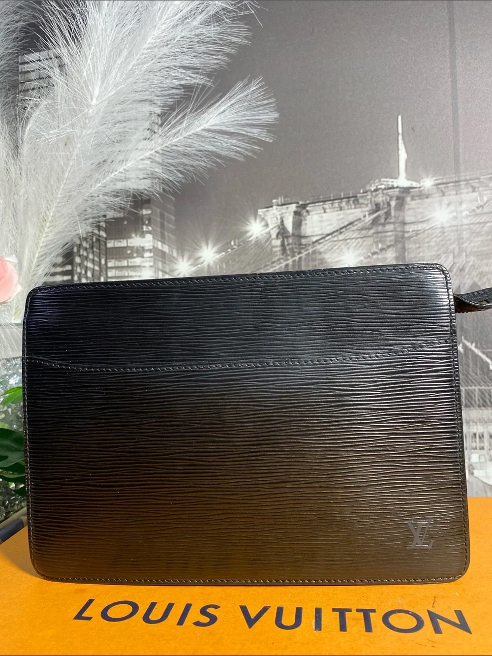 Authentic Rare Louis Vuitton Vintage Black Epi Leather Bag